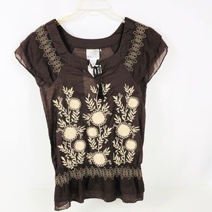 ModCloth | Ryu Embroidered Top